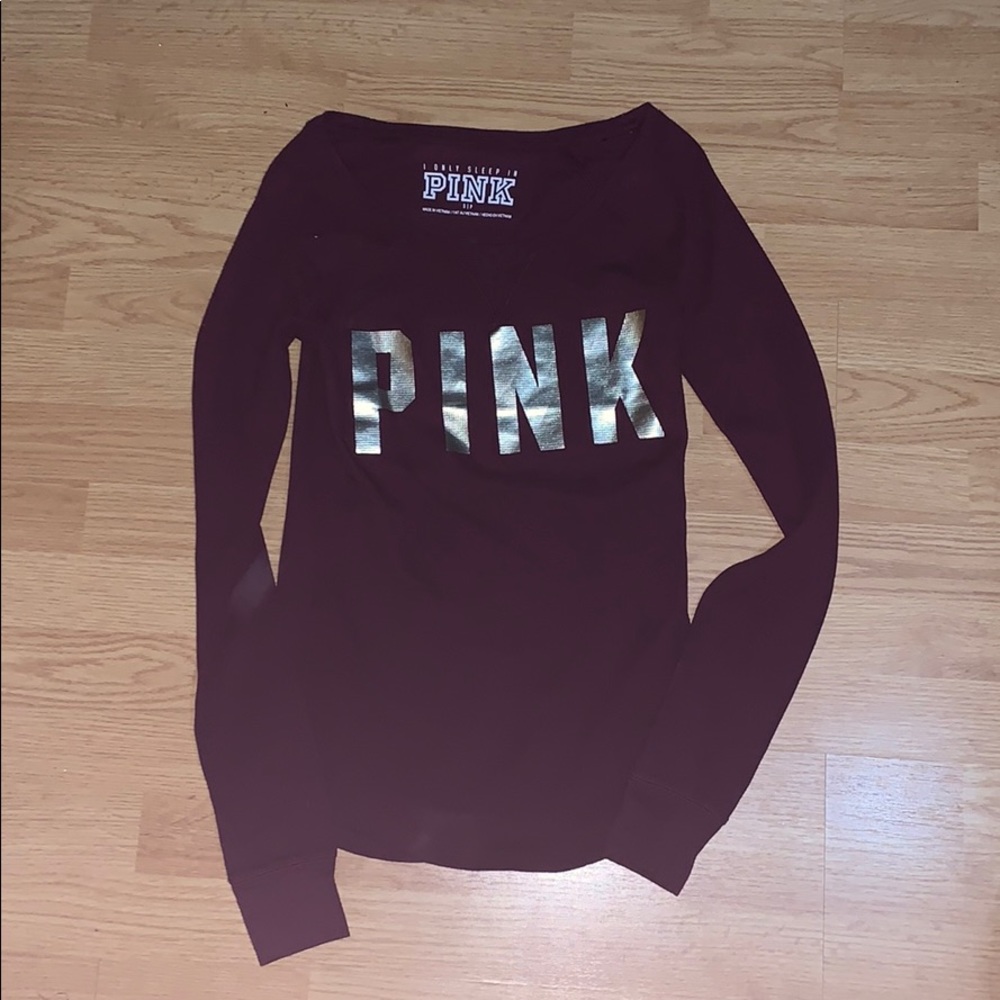 Burgundy PINK sleep shirt